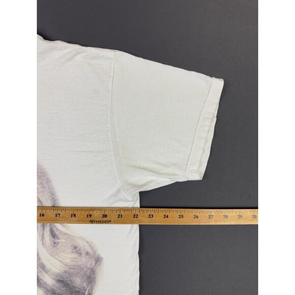 Vintage Y2K Madonna MDNA Tour 2012 White Pop Music Concert Faded White XL Rare - Picture 16 of 16